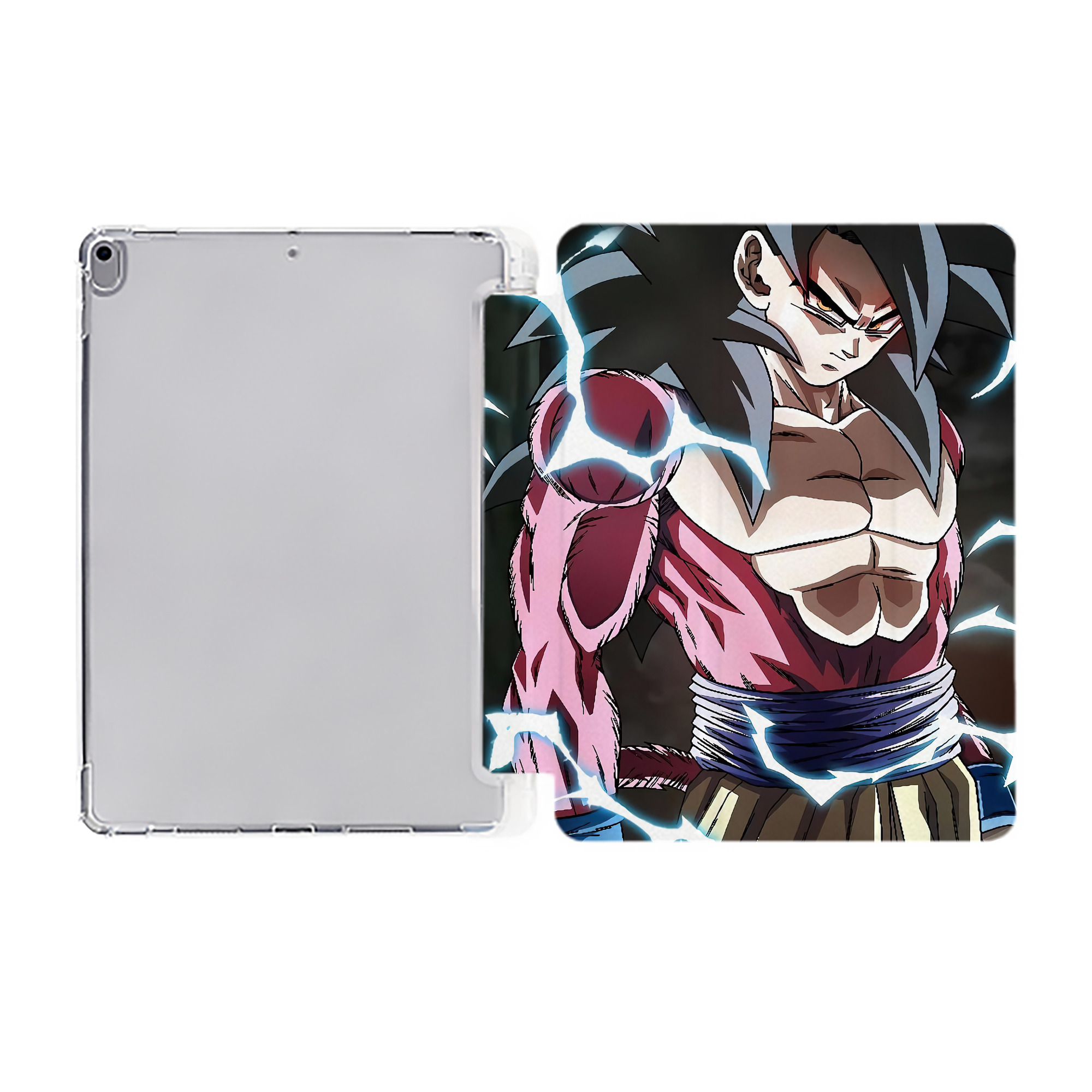（画像用） ドラゴンボール DRAGON BALL IPad ケース ペン収納付き 三つ折りスタンド PUレザー×シリコン 対応機種9.5/10.5/10.9インチ